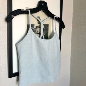 BEYOND YOGA spacedye slim racerback cropped tank, M